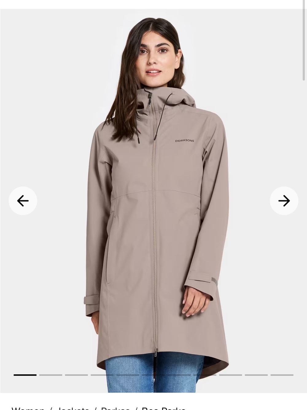 Women’s Hooded Trench Coat - Taupe Beige